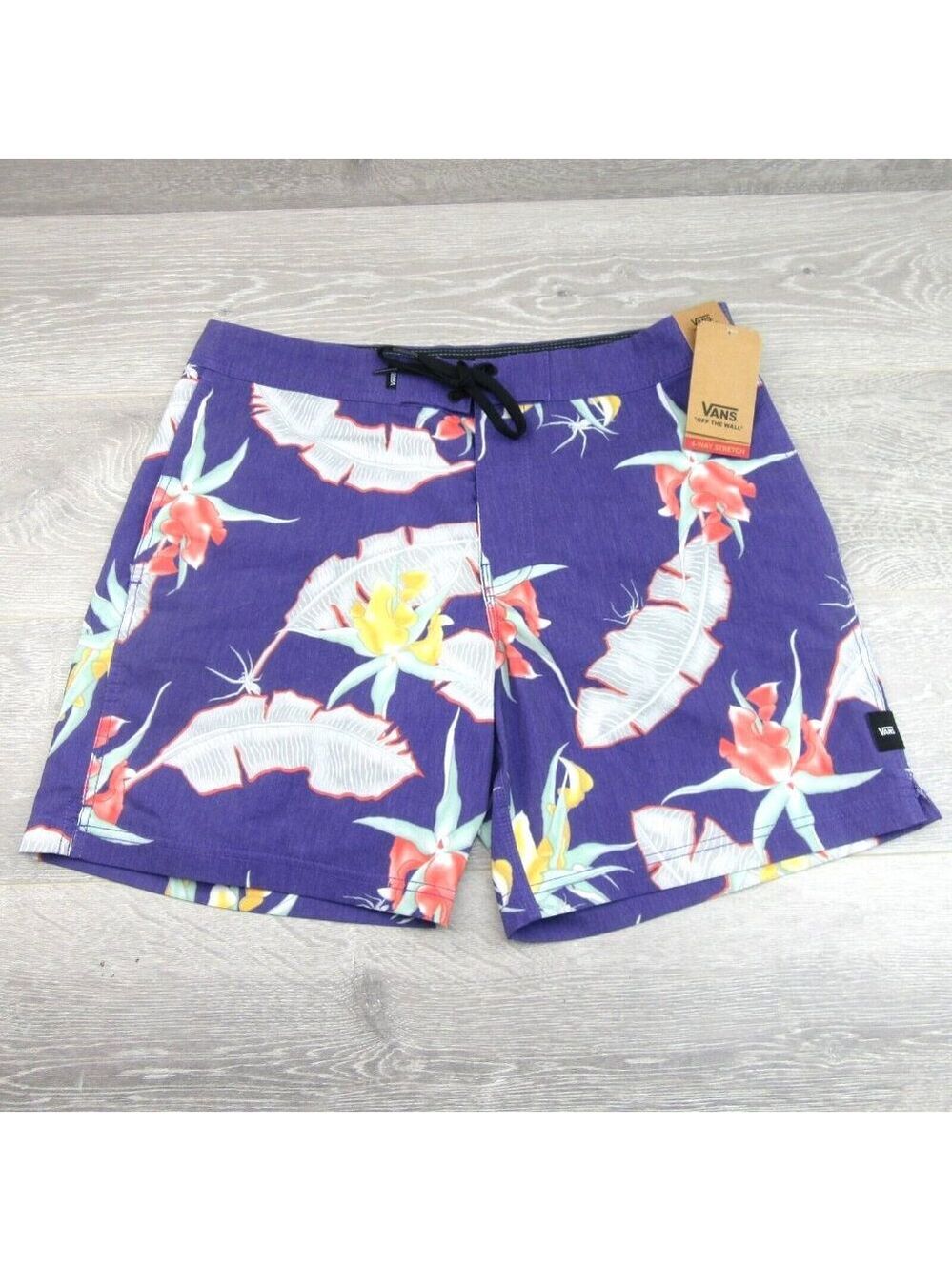 Vans Era Arachnafloria Boardshort Swim Trunks Men's Size 34 NEW - Picture 2 of 14